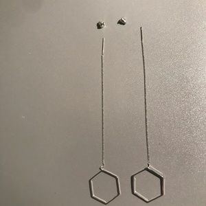 Geometric Dangling Earrings